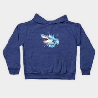 Shark the terror of the seas Kids Hoodie